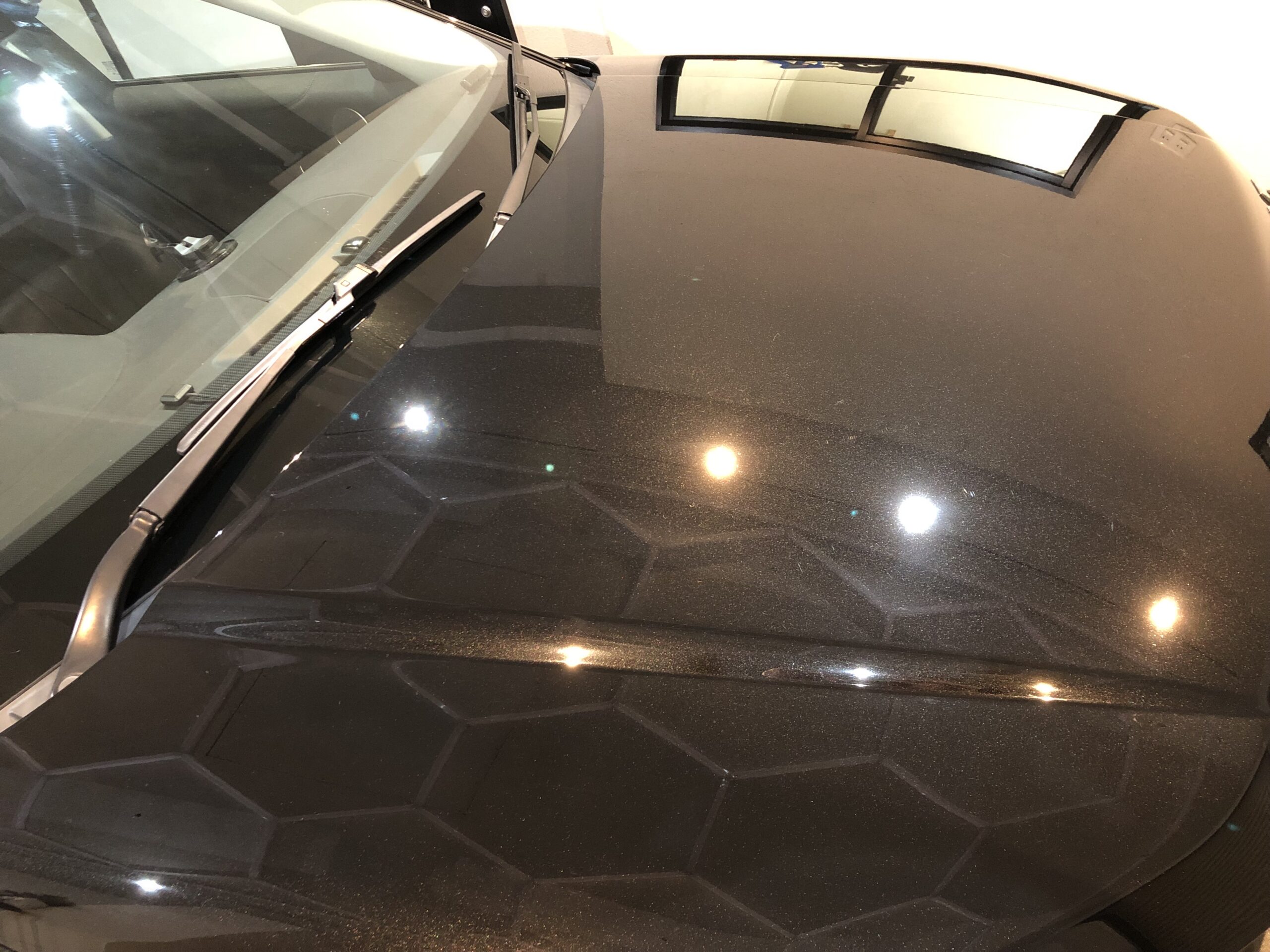 コーティング施工後ボンネット