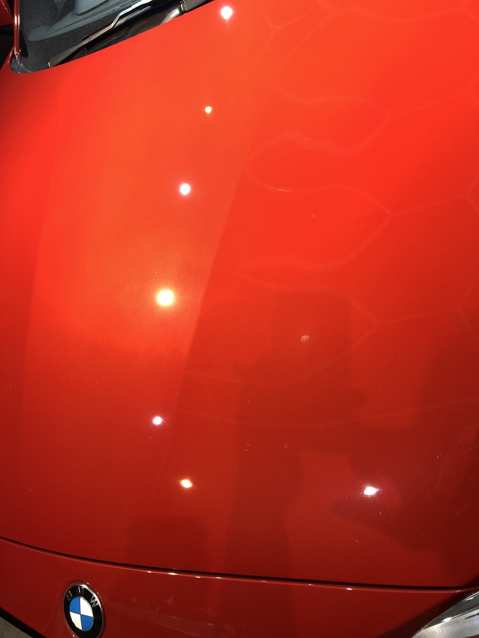 BMW 鏡面研磨後のボンネット
