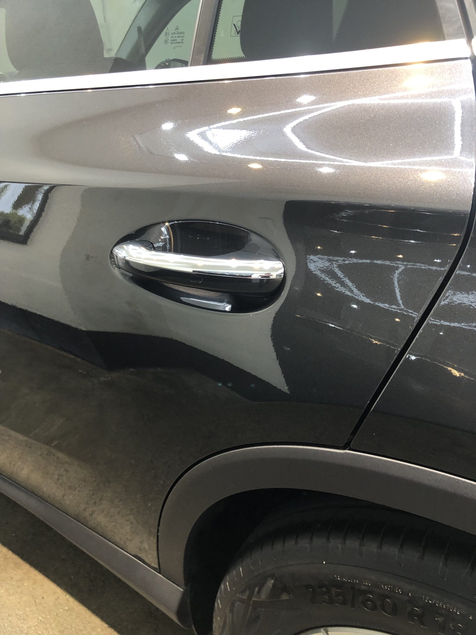 ドアハンドル 洗車後