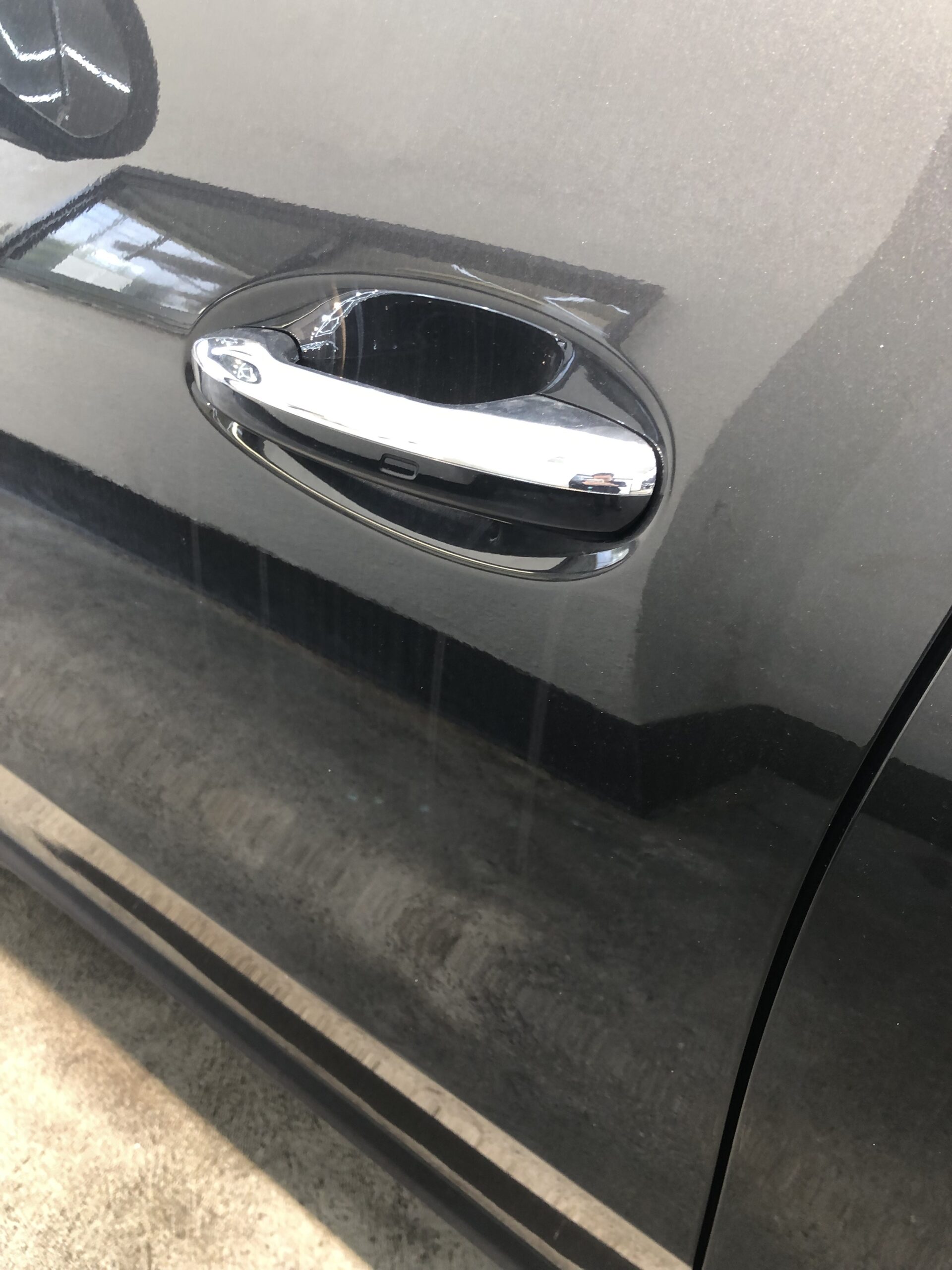 ドアハンドル 洗車前
