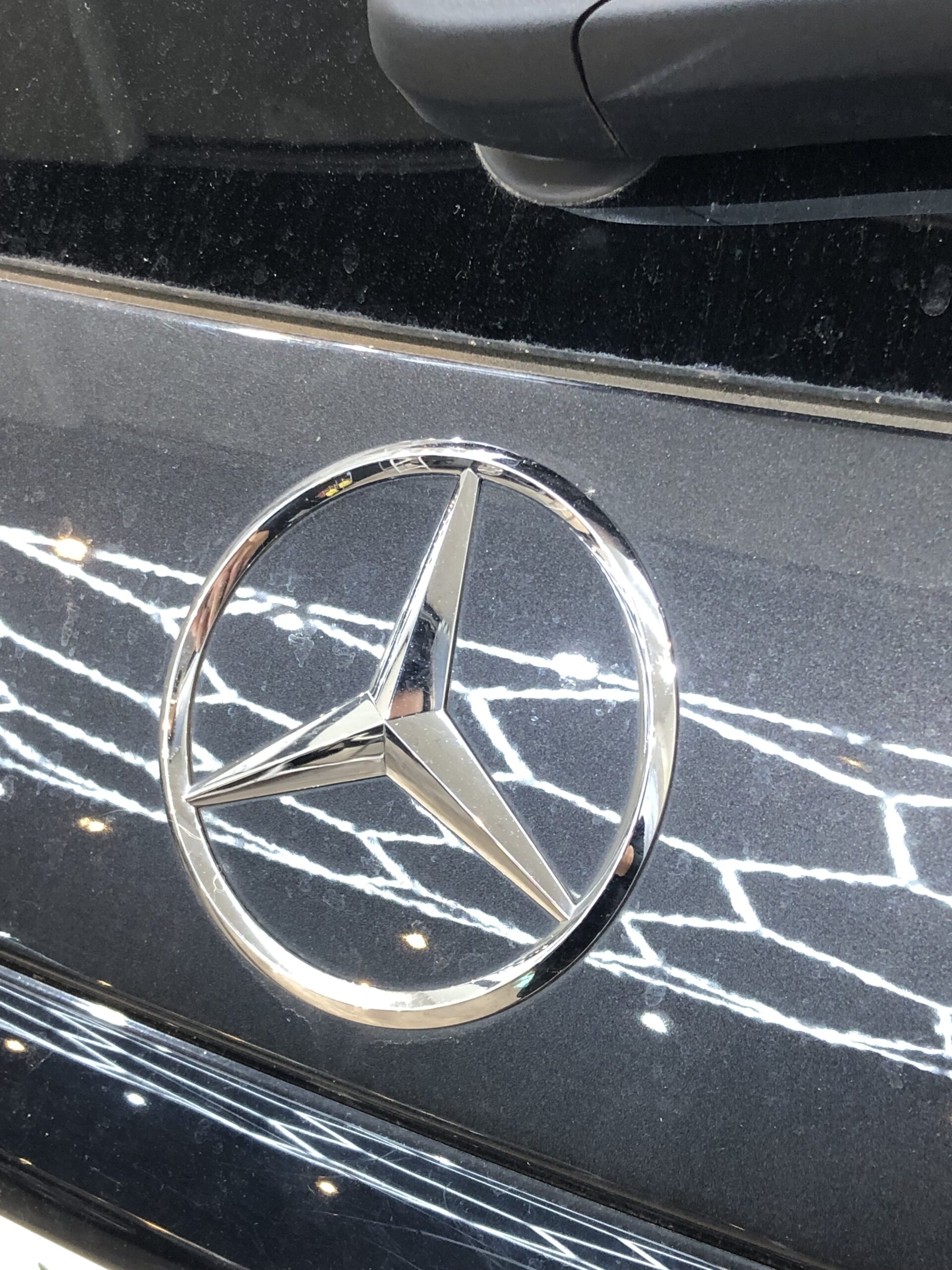 リアエンブレム 洗車前